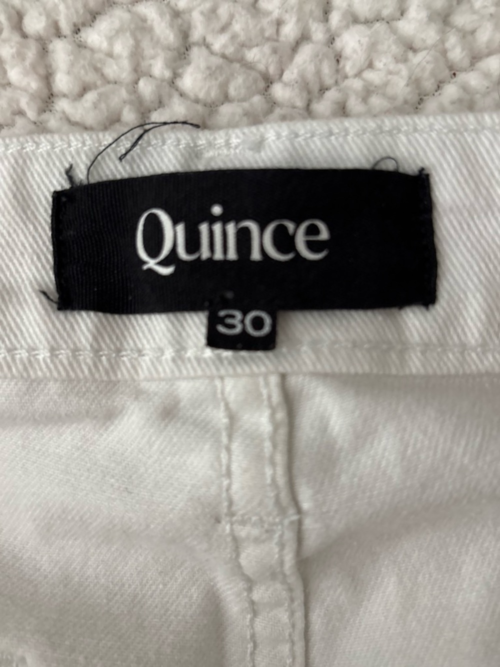 Quince White Straight-Leg Jeans - Picture 4 of 6